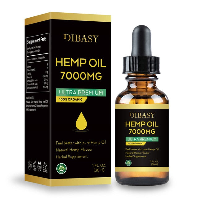 7000mg CBD Organic Hemp Seed Extract  Hemp Seed Oil Bio-active Drop for Pain Relief reduce Sleep Anxiety Best Essence