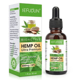 30ml 100% Organic Hemp CBD Oil 3000mg Bio-active Hemp Seeds Oil Extract Drop for Pain Relief Reduce Anxiety Better Sleep Essence