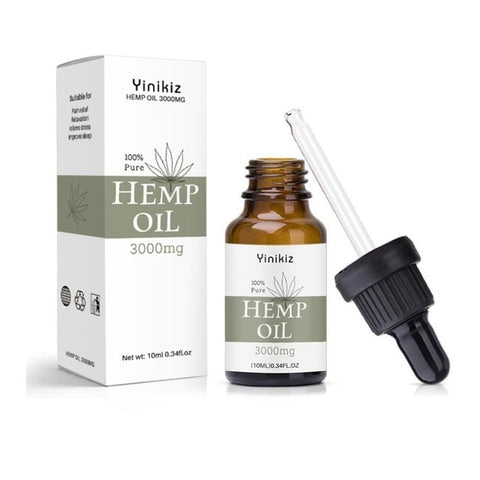 30ml 3000mg Hemp CBD Organic Essential Oil Hemp Seed Oil Herbal Drops Body Relieve Stress Oil Skin Care Help Sleep