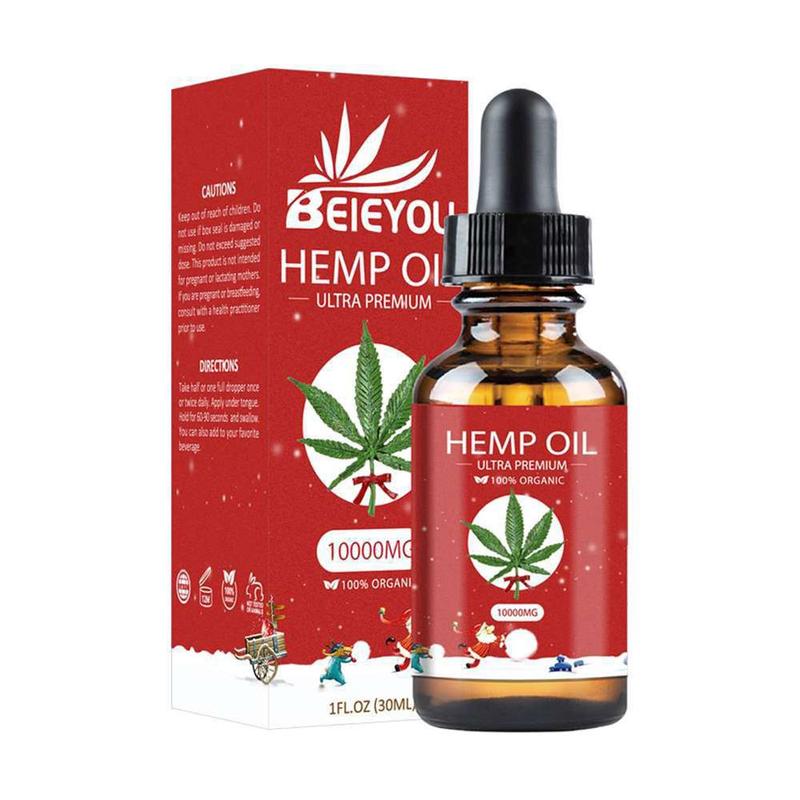 Natural 30ml 10000mg Hemp Oils Essential Oils Cbd Oil Herbal Drops Pain Relief Anti Stress Better Sleep Skin Care Massage Oils